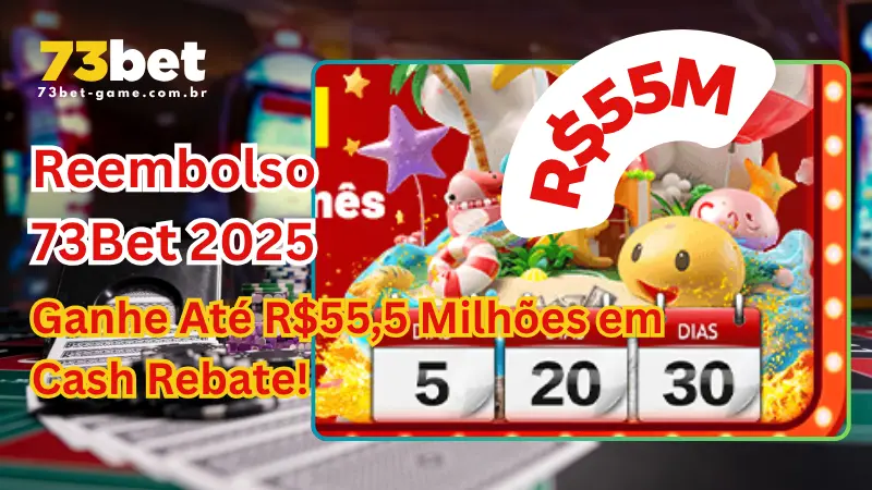 Ganhe Milhões em Reembolsos com a 73Bet: A Grande Recompensa de R$55,5 Milhões em 2025! 1 73BET: Ganhe Até R$55,5 Milhões em Cash Rebate